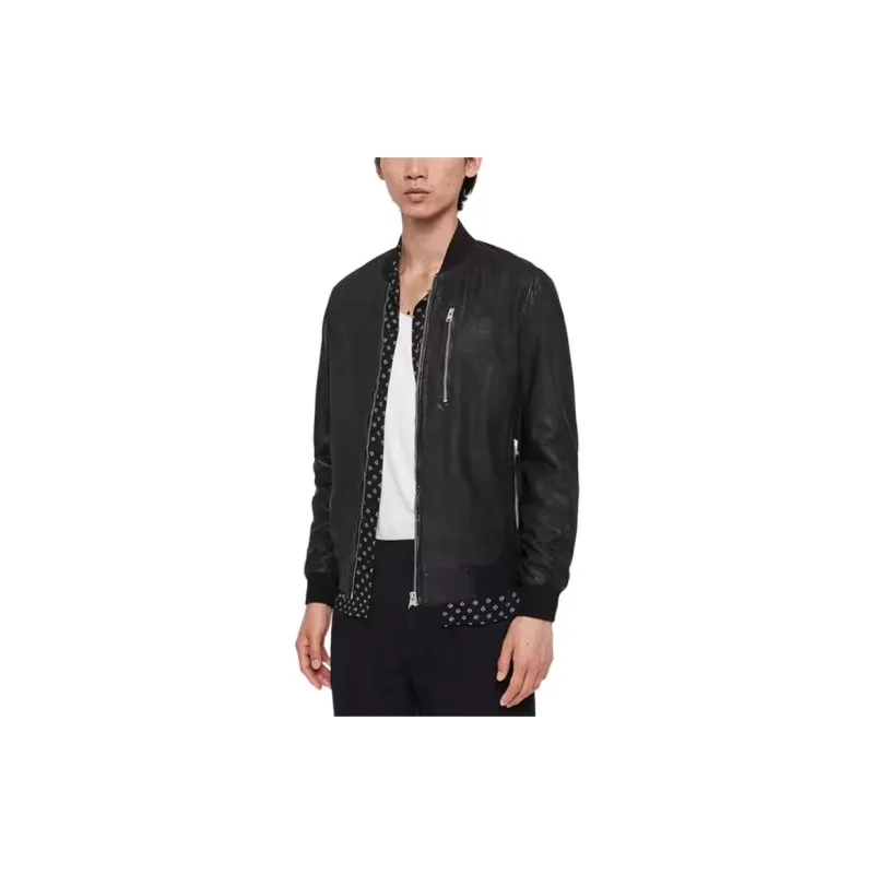 ALLSAINTS Leather Jacket Men's Black-2