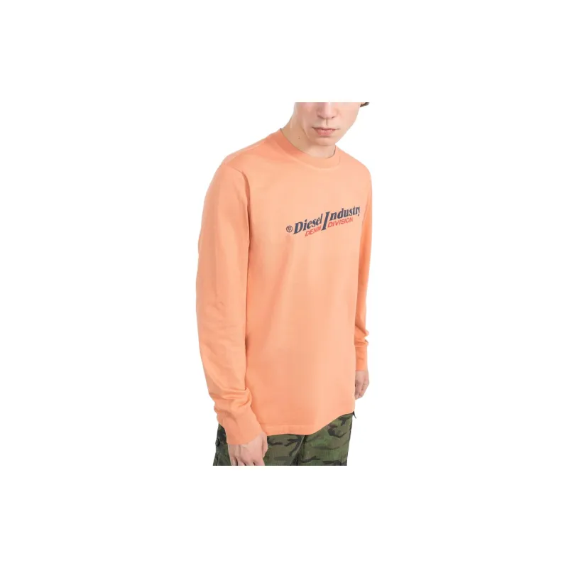 DIESEL T-Shirts Men Orange-3