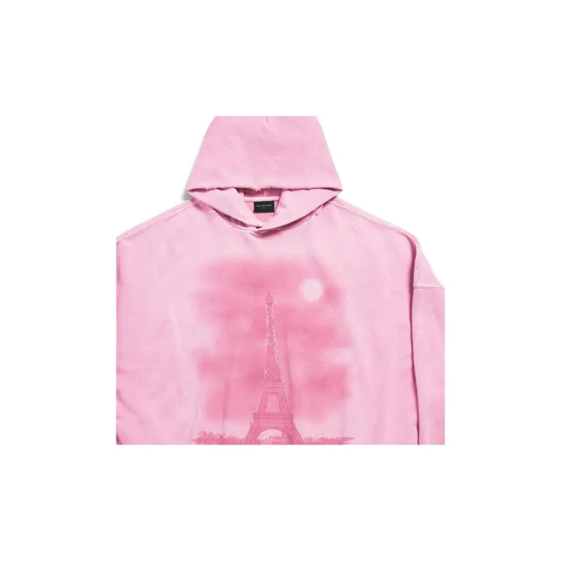 Balenciaga Sweatshirt Loose Fit Unisex Light Pink-3