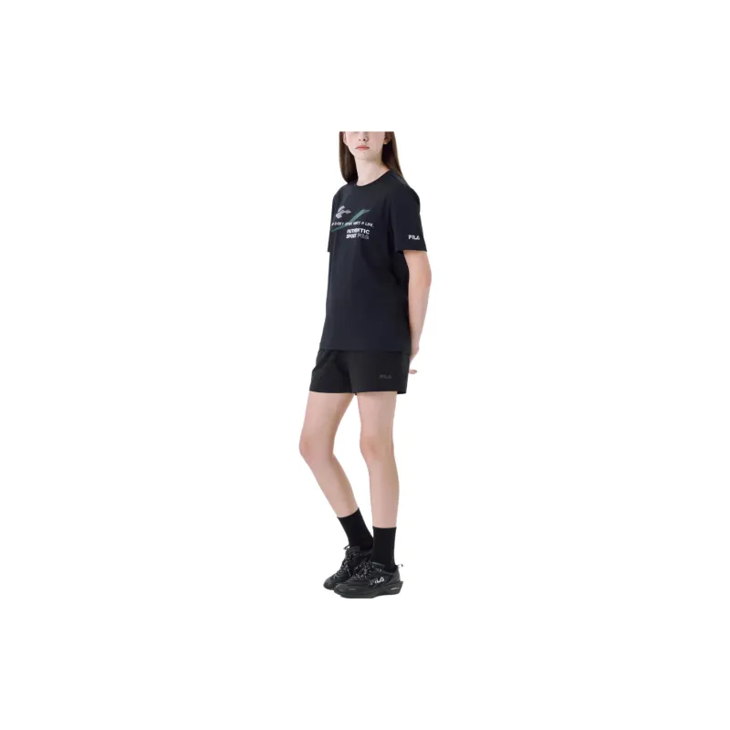 FILA T Shirts Unisex Black-4