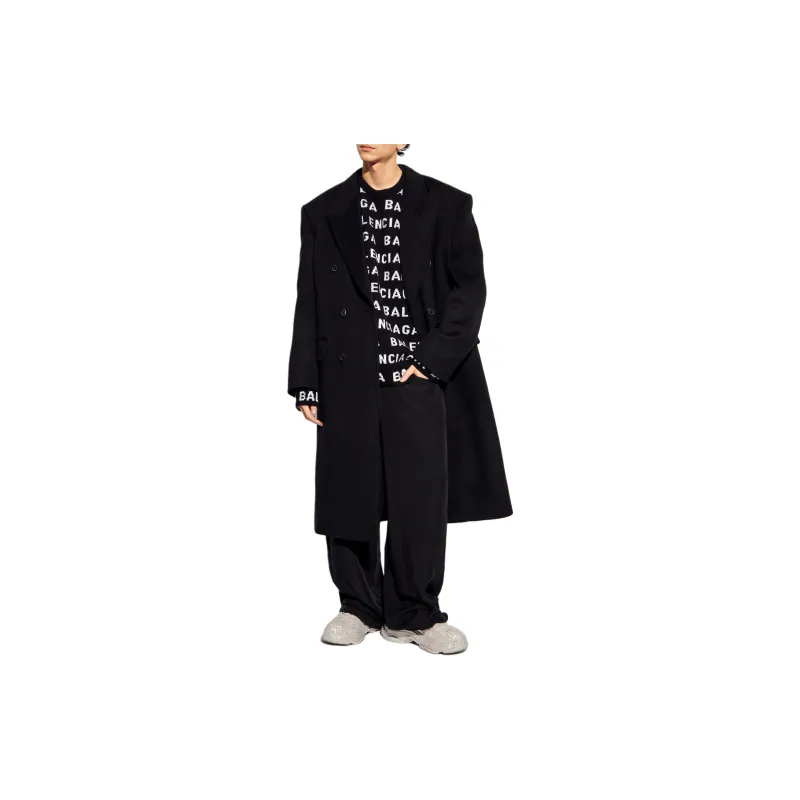 Balenciaga Collared Button-Up Coat-3