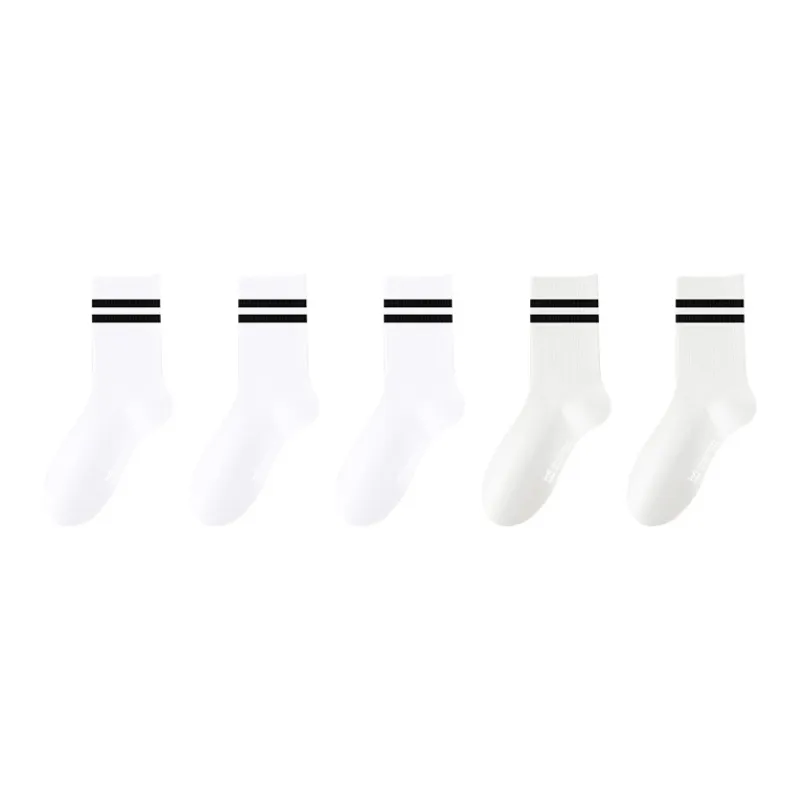 MIIOW Mid Calf Socks Women's 5 Pack-11