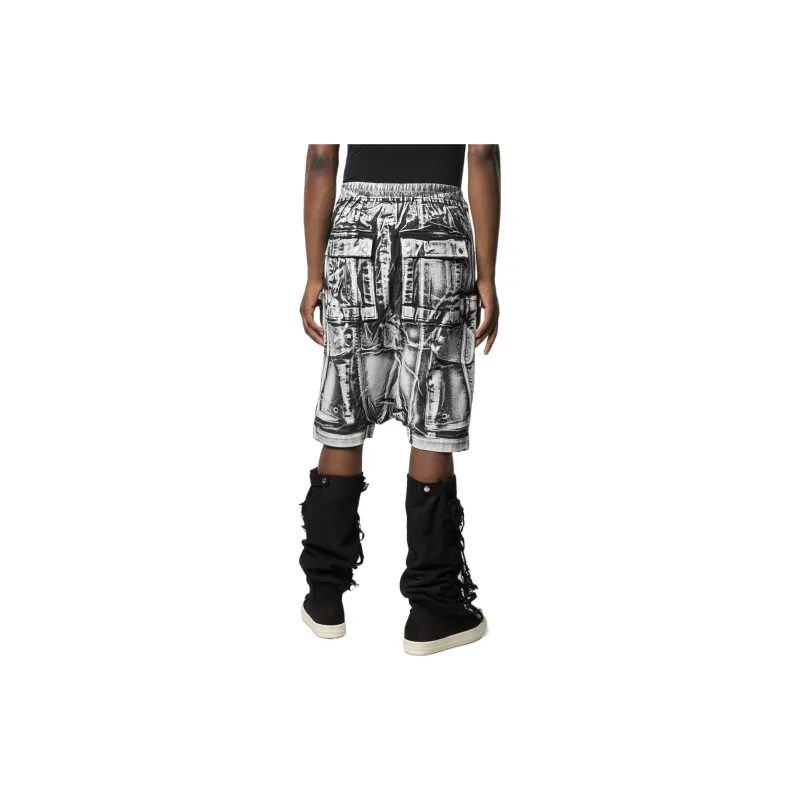 Rick Owens DRKSHDW Casual Shorts Men's Black-2