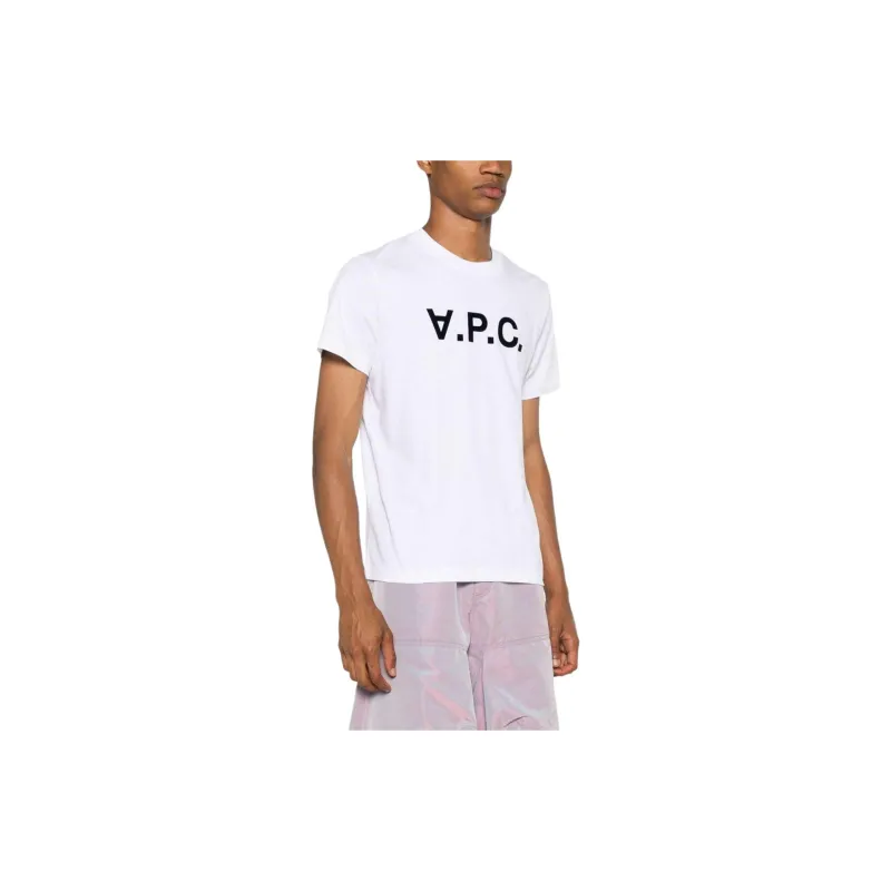 A.P.C Logo Printed Crewneck T Shirt-3