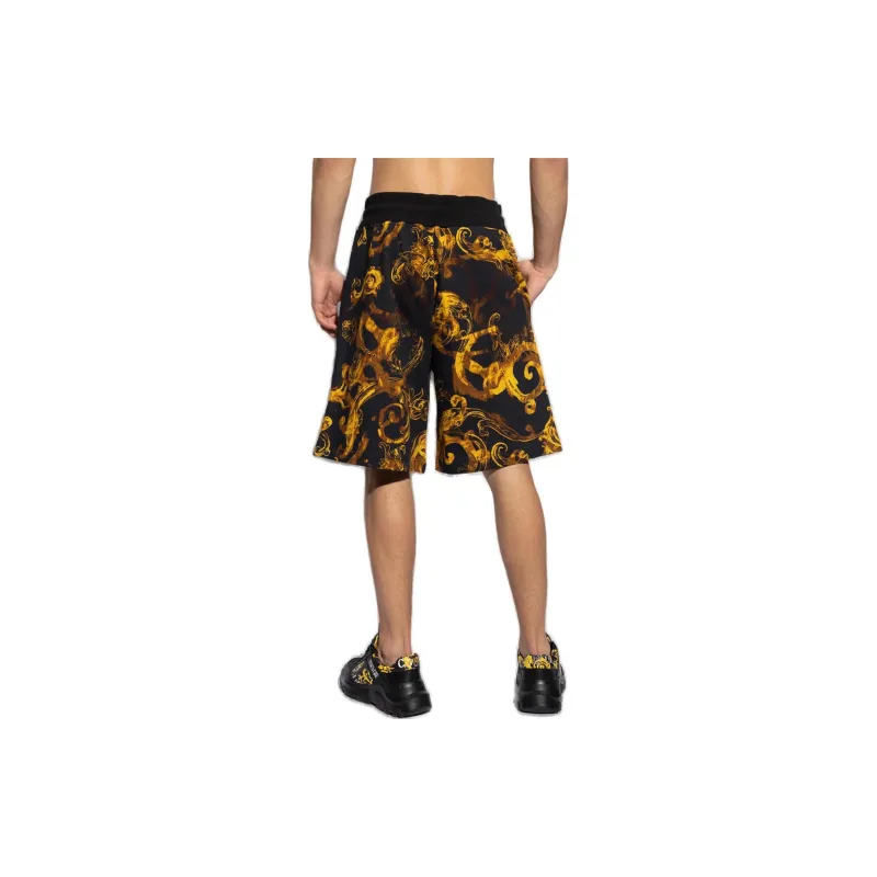 VERSACE JEANS Barocco Printed Drawstring Track Shorts-3