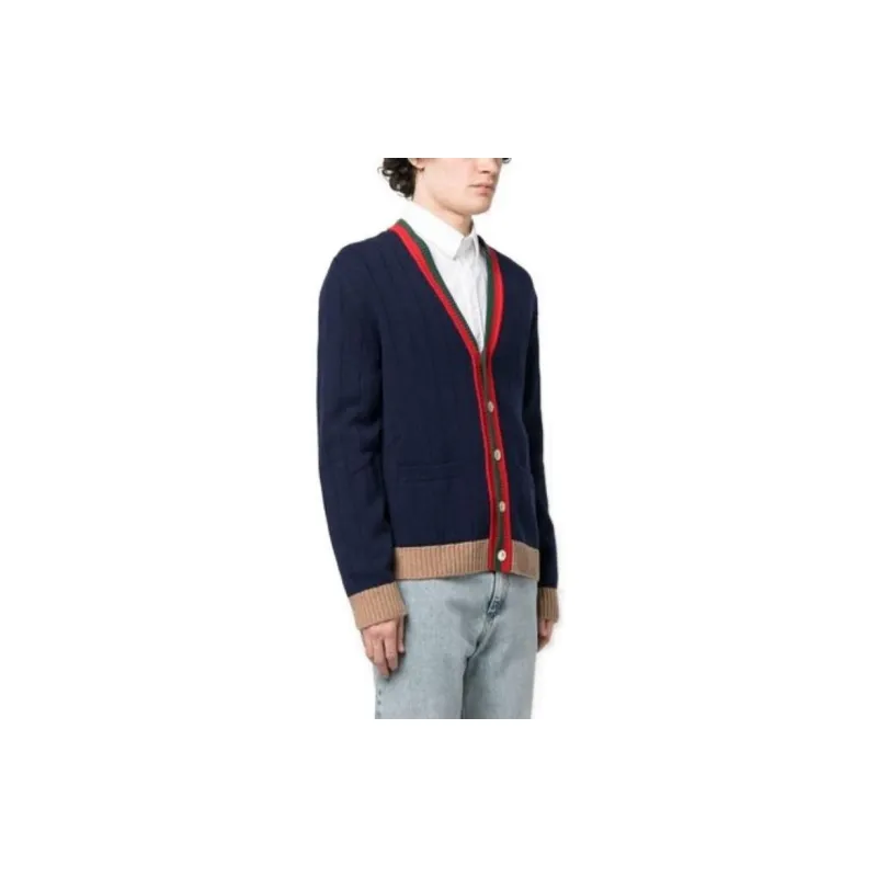GUCCI SS23 Knitwear Men's Dark Blue-4