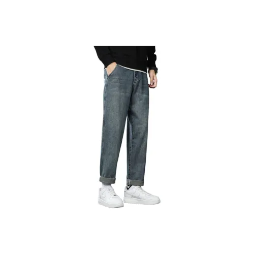 Tonlion Jeans Unisex Vintage Blue