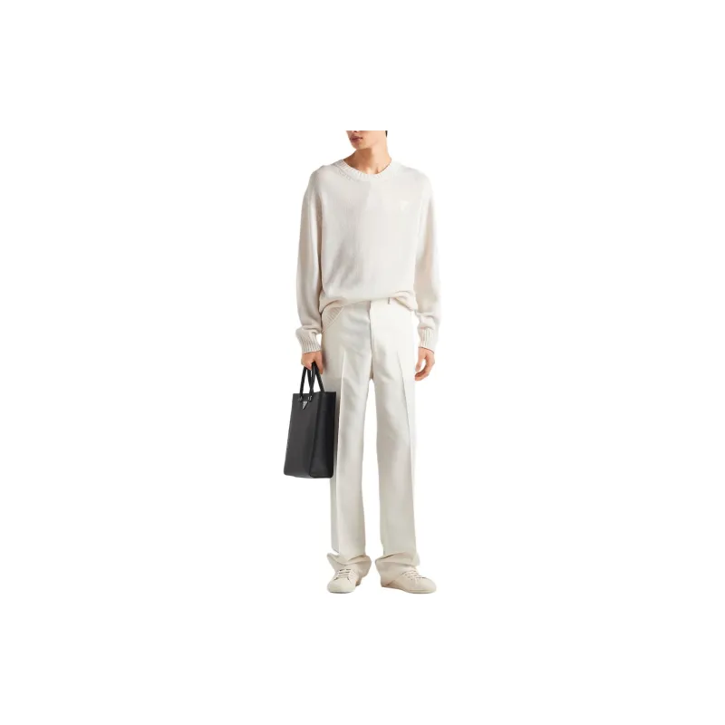 PRADA SS24 Cashmere Sweater Men's White-1