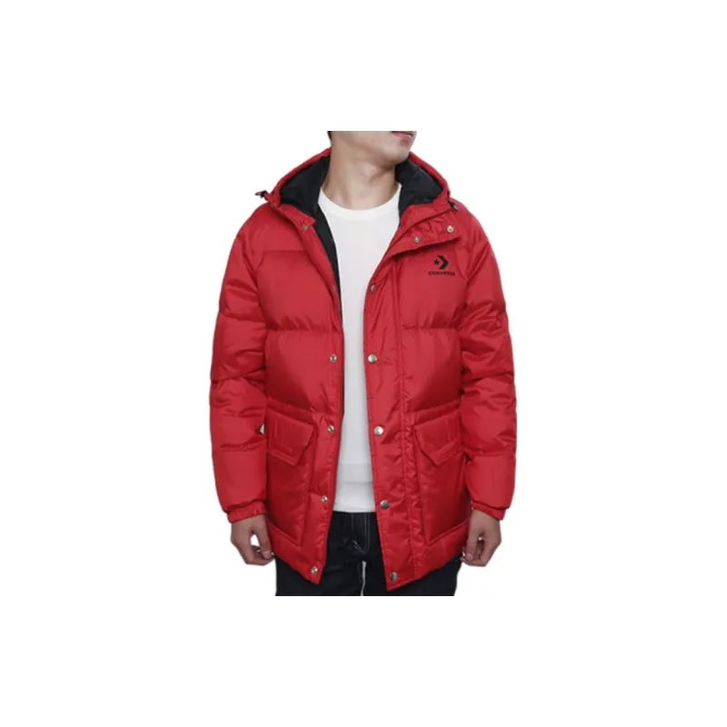 Converse Down Jackets Men Red-2