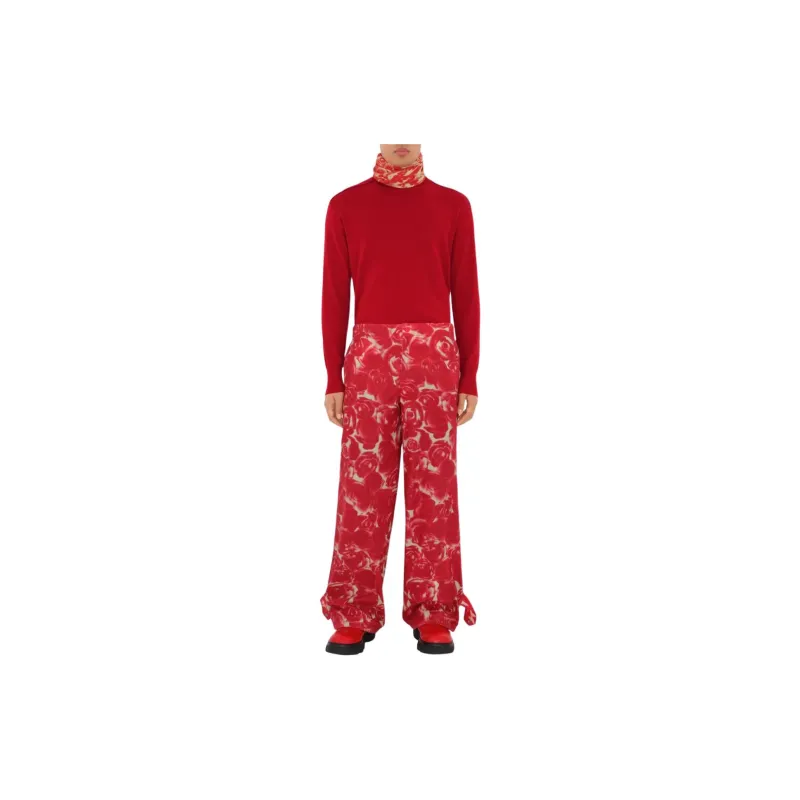 Burberry FW23 Casual Pants Men's Red-3