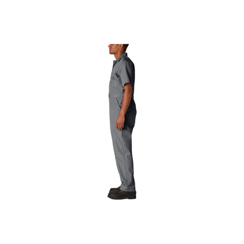 Dickies Short Sleeve Coveralls Jumpsuit Men's Gray-3