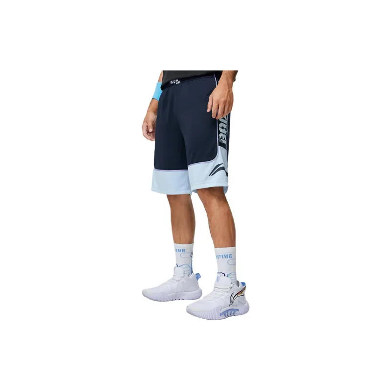 LiNing BadFive Casual Shorts Men's Dark Marine Blue/Sky Blue-2