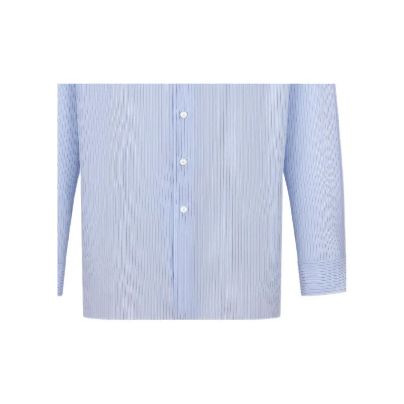DIOR SS22 Shirt Men's White Blue Stripes-6