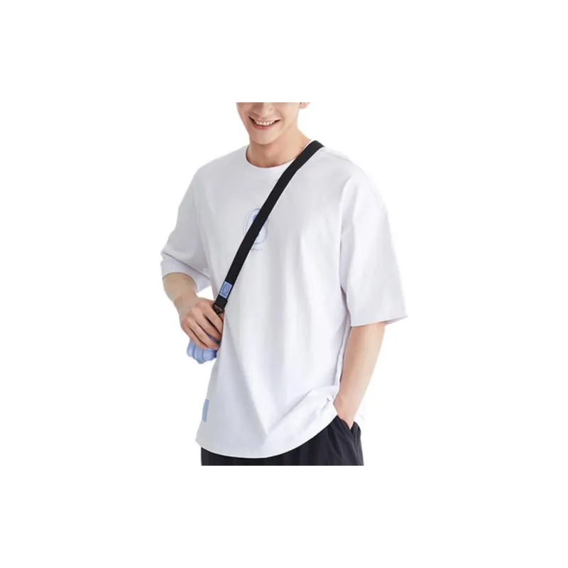 361° Crew Neck Fitted Straight Sleeveless T Shirt Unisex White-2