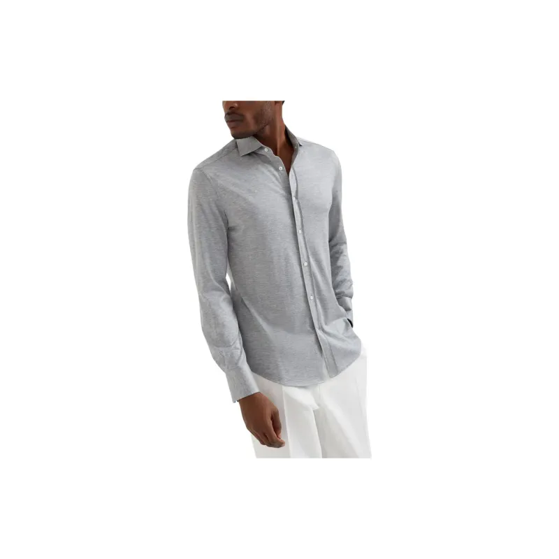 Brunello Cucinelli Long Sleeved Buttoned Shirt-1