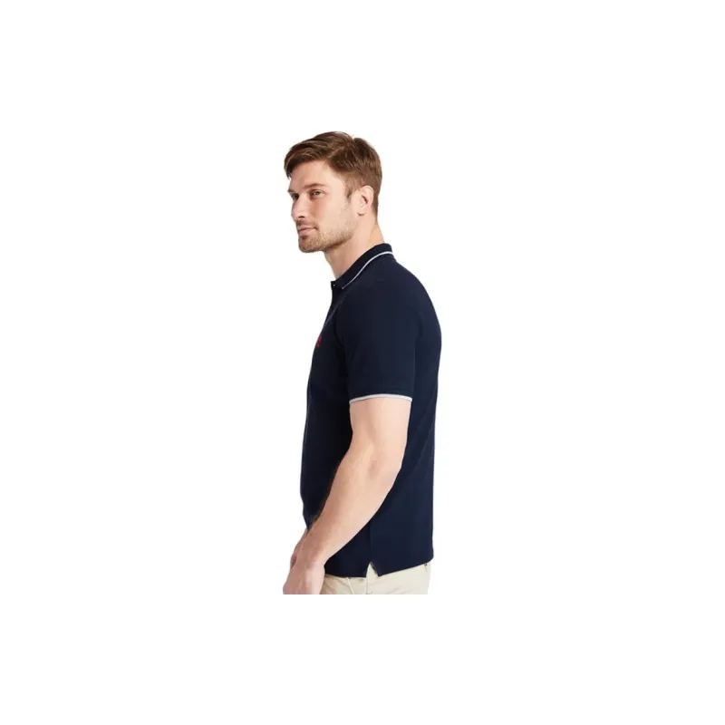 Timberland Polo Shirts Men Royal Blue-3