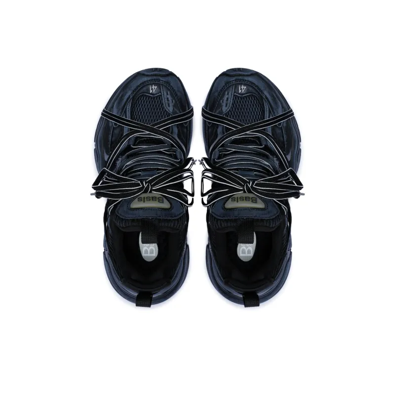 BASLS Abrasion Resistant Breathable Height Increasing Low Top Chunky Sneakers Unisex-21