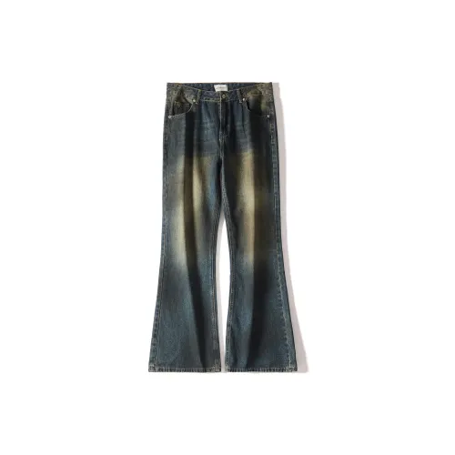 NAICHA STUDIO Jeans Unisex Vintage Blue