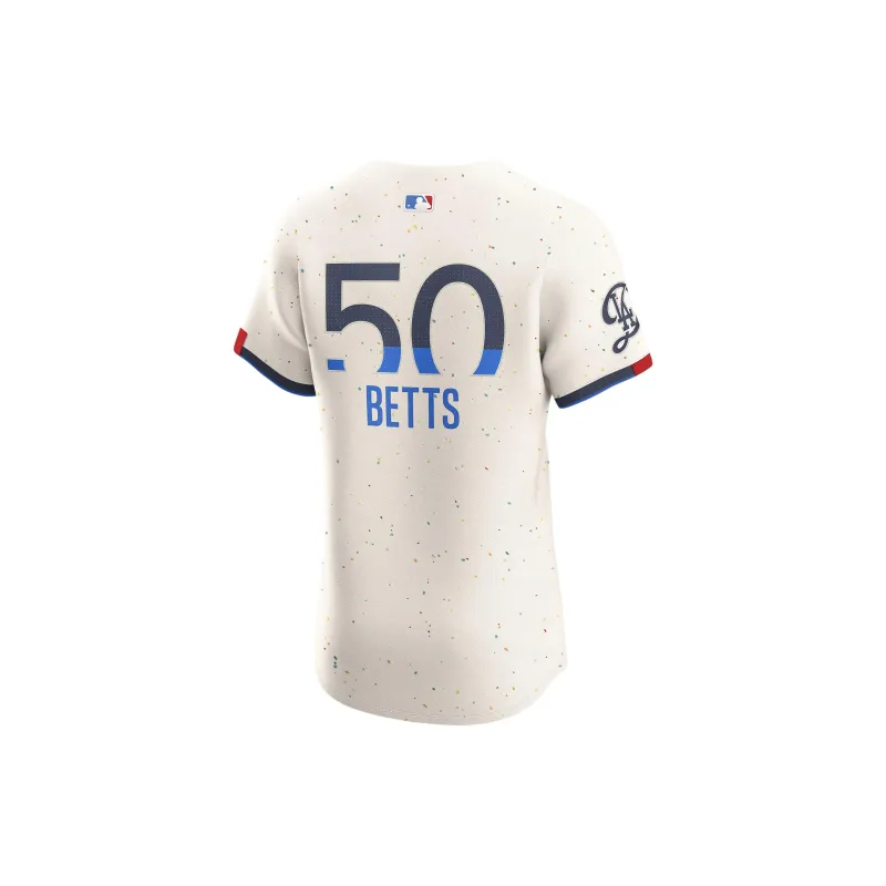 Nike x MLB Los Angeles DodgersDri-FIT ADV Mookie Betts City Connect Baseball Jacket Men's Cream-1