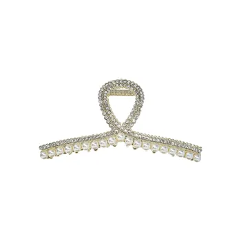 Yiru Artificial Crystal Round Alloy Beads Hair Clips Women's