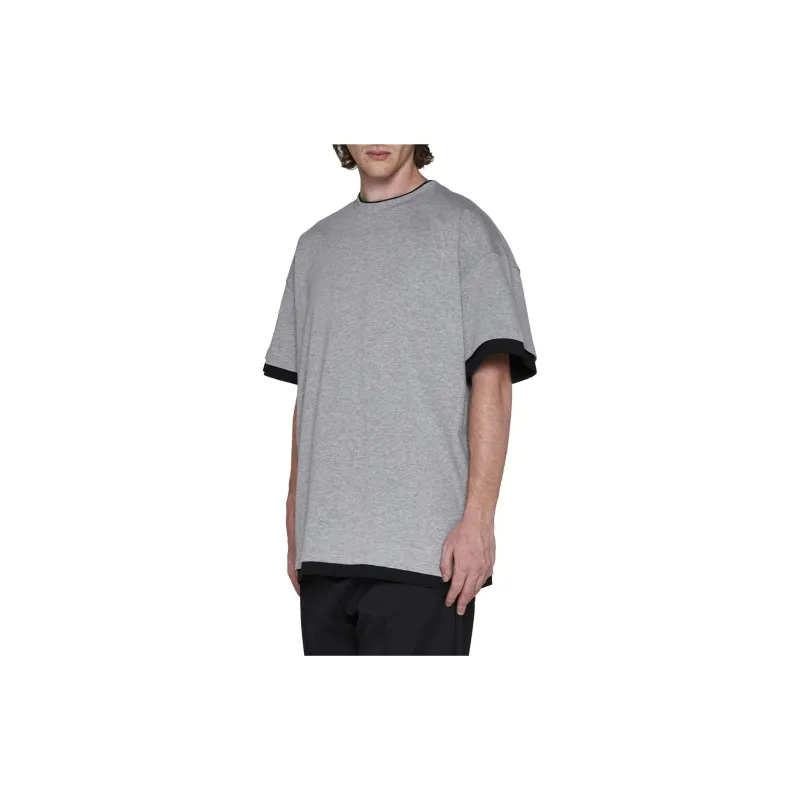JIL SANDER Logo print Layered T shirt-4
