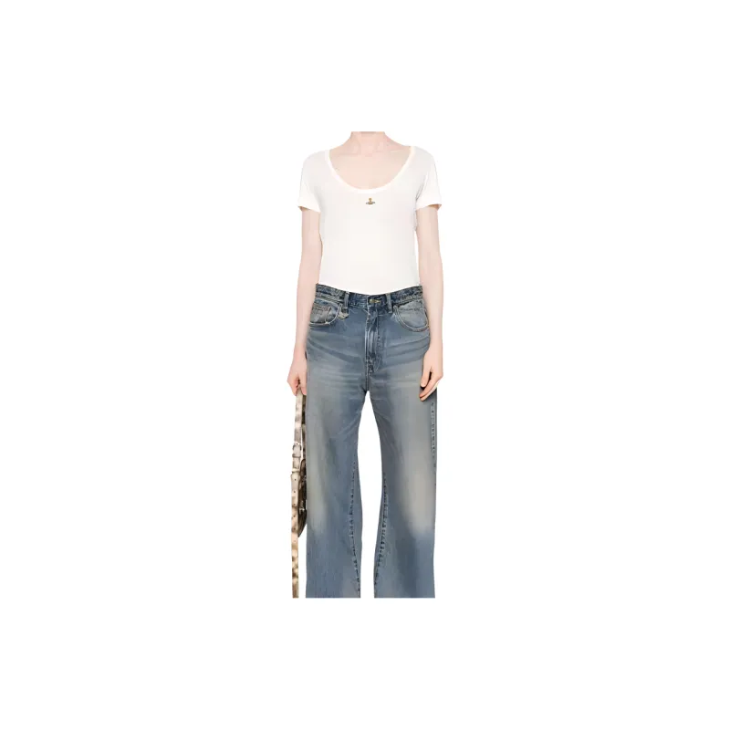 Vivienne Westwood Orb Embroidered Crewneck T Shirt-1
