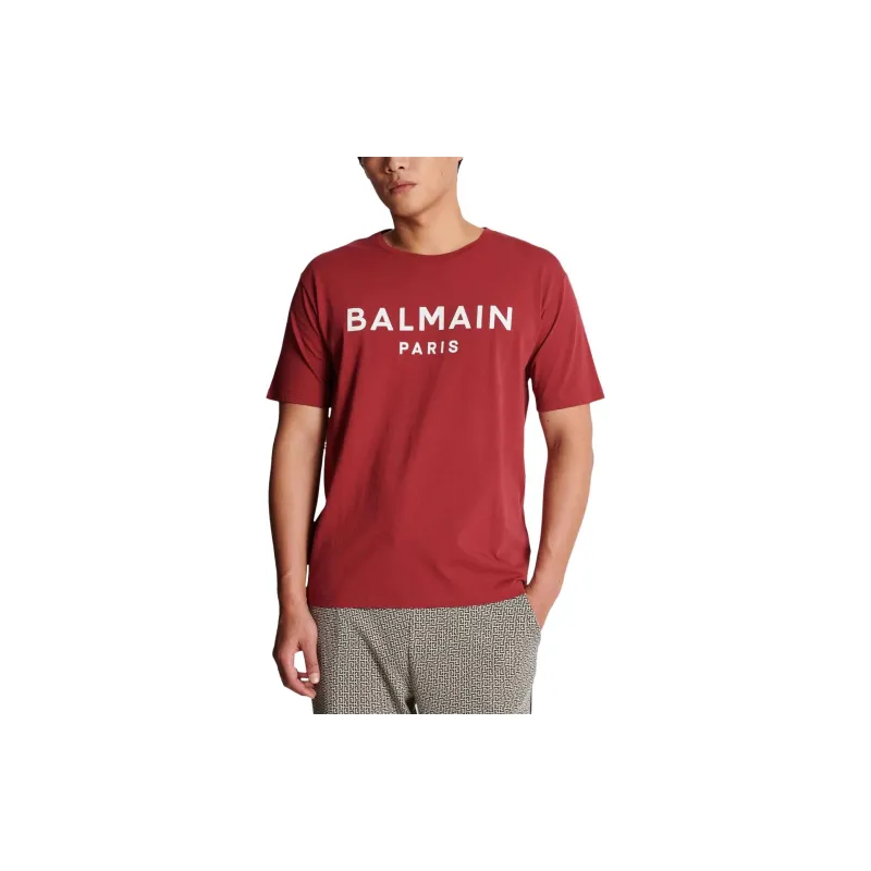 BALMAIN T-Shirts Men Red-3