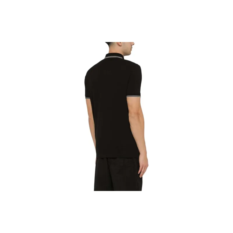 STONE ISLAND Logo Patch Short Sleeved Polo Shirt-4