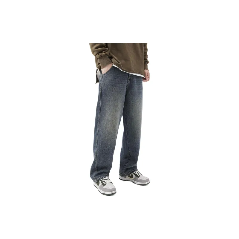 FAIRWHALE Jeans Men's Denim Blue-3