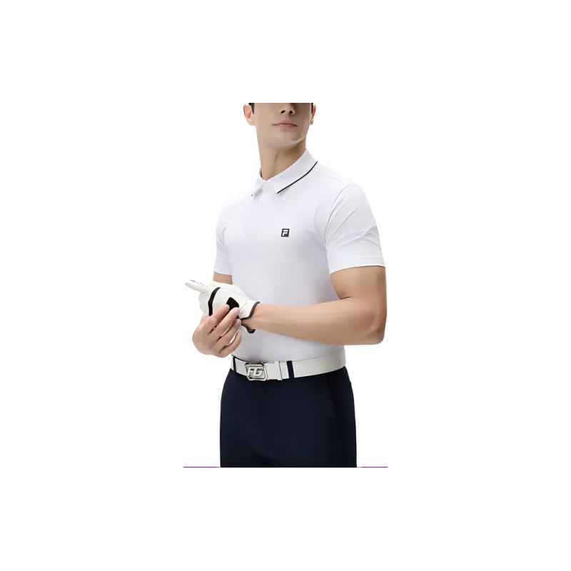 FILA Golf Series Polo Shirt Men's Jade White-2