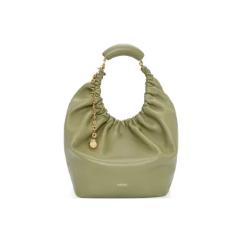 LOEWE Nappa Sheep Leather Shoulder Bag Crossbody Bag Handbag Medium Size Women's Eucalyptus Green