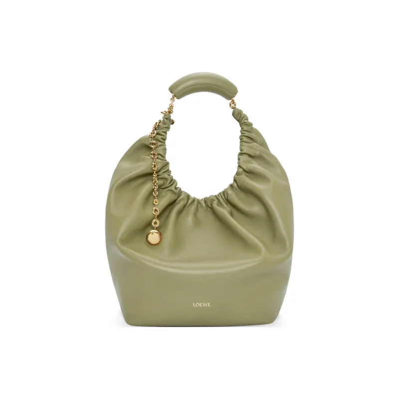 LOEWE Nappa Sheep Leather Shoulder Bag Crossbody Bag Handbag Medium Size Women's Eucalyptus Green-0
