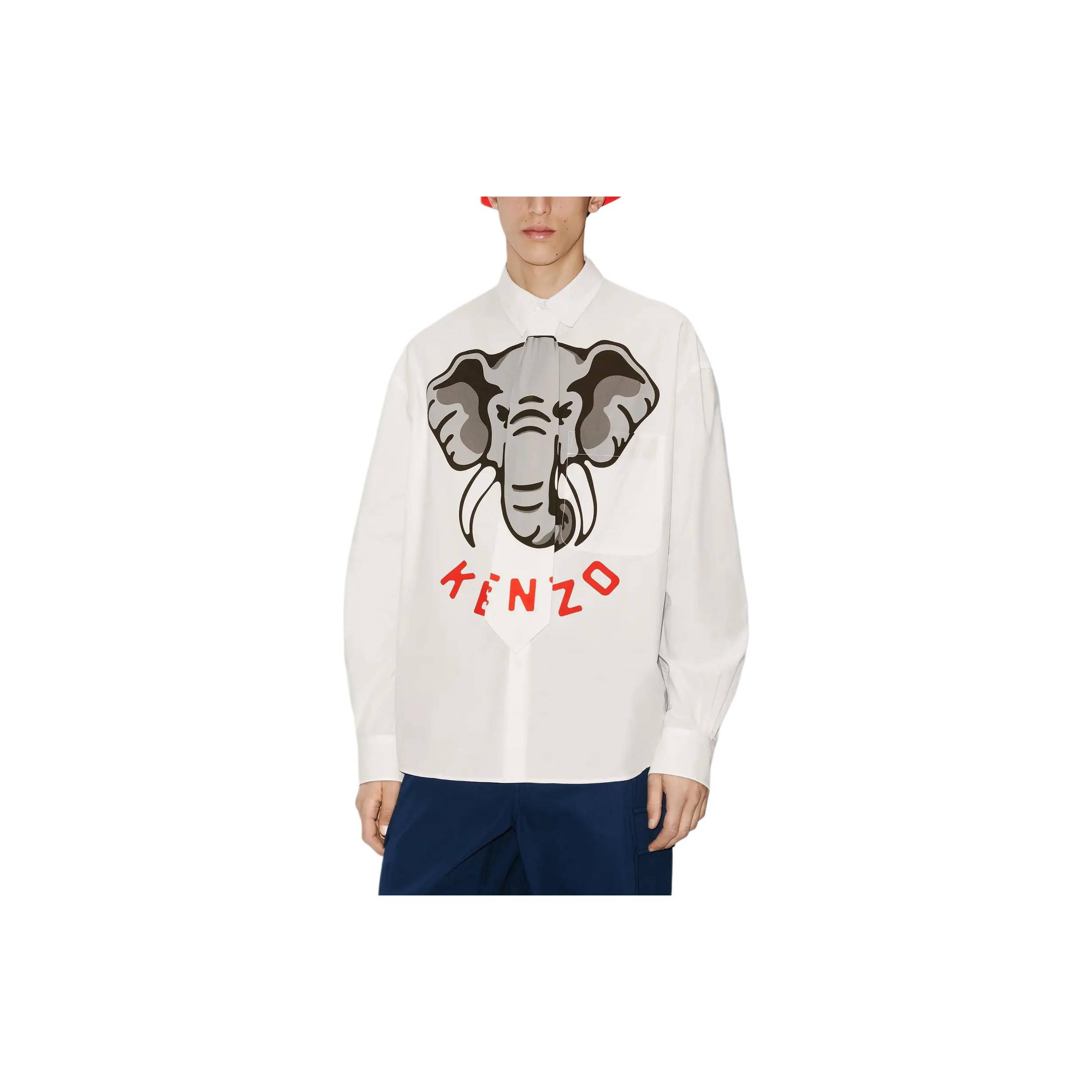 KENZO Tie Casual Shirt - POIZON