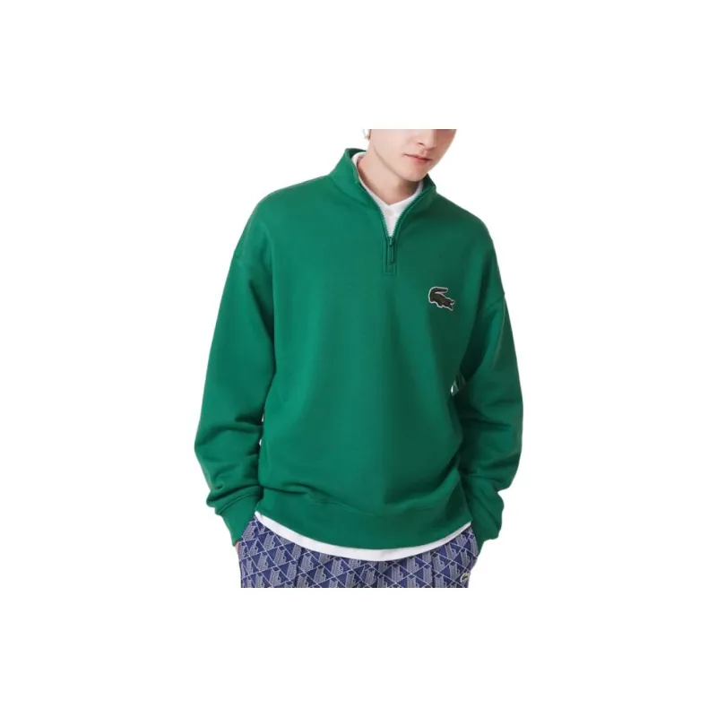 LACOSTE FW23 Sweatshirt Unisex Dark Green-1