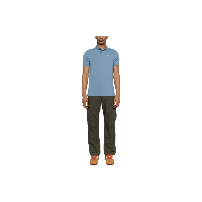 BARBOUR Logo Embroidered Short-Sleeved Polo Shirt-2