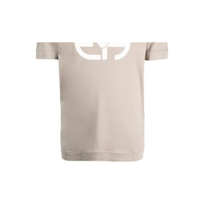 EMPORIO ARMANI Lyocell blend Jersey T shirt With Oversized Ea Logo-5