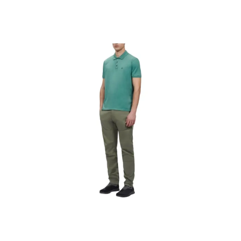 C.P.Company Chest Logo patch Polo Shirt-3