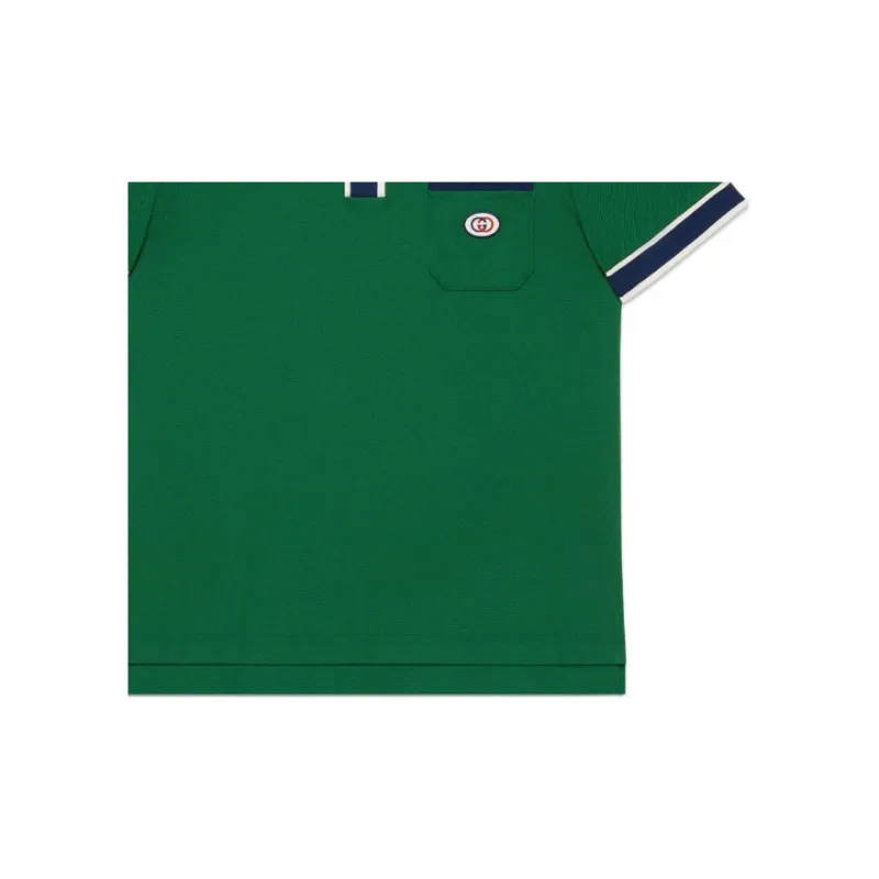 GUCCI Polo Shirts Men Green-5