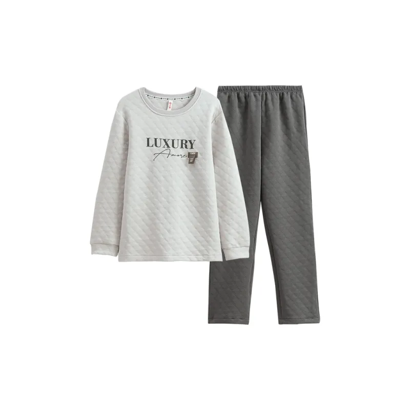 FENTENG Pajama Set Men's Silver Gray-0