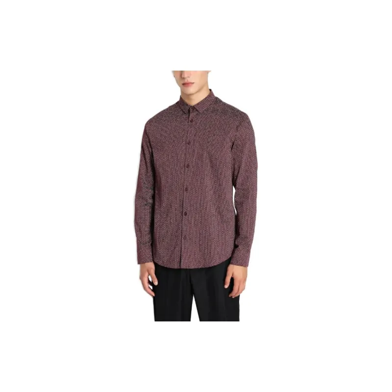 ARMANI EXCHANGE Shirt Men's Dark Red-1