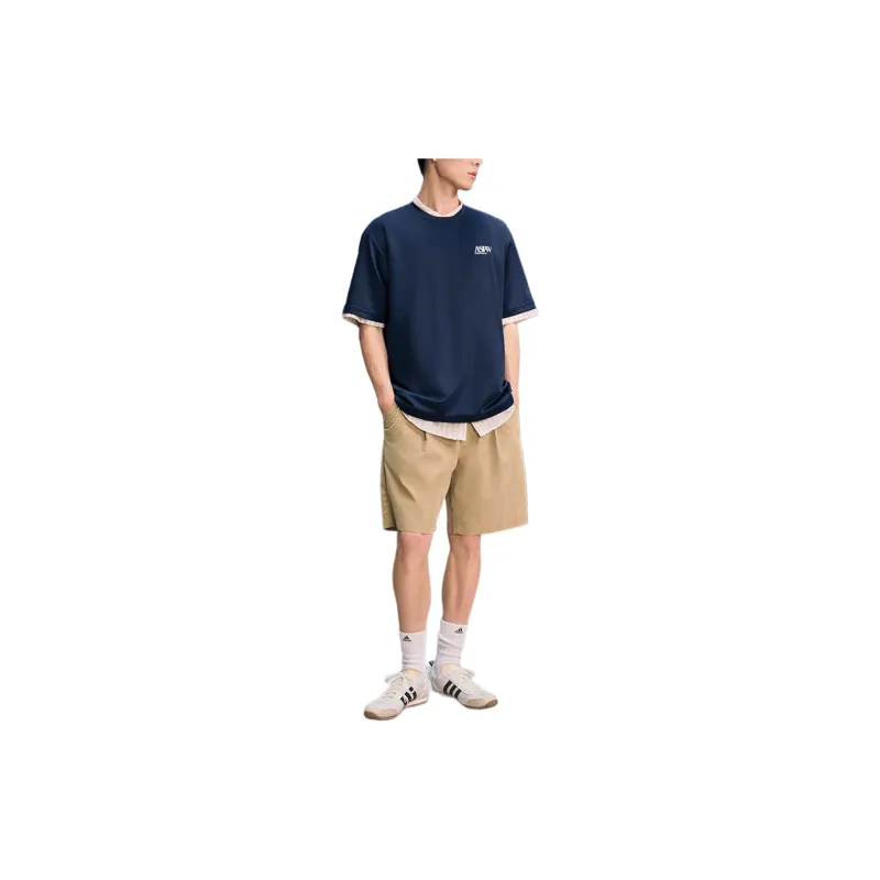 Adidas T Shirt Men's College Navy-2