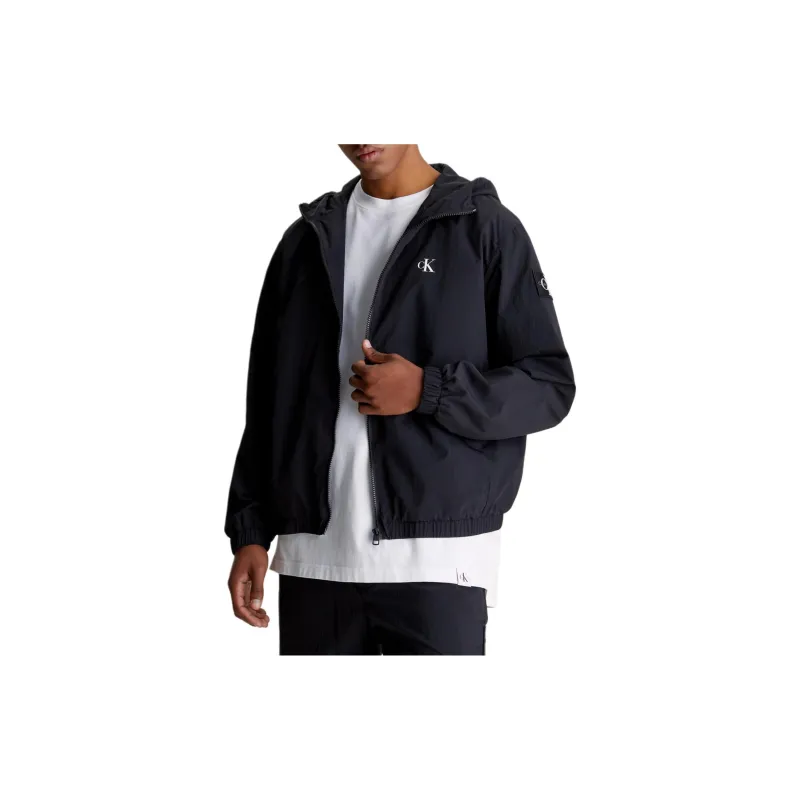 CALVIN KLEIN Trench Coat Europe Version Men's Black-3