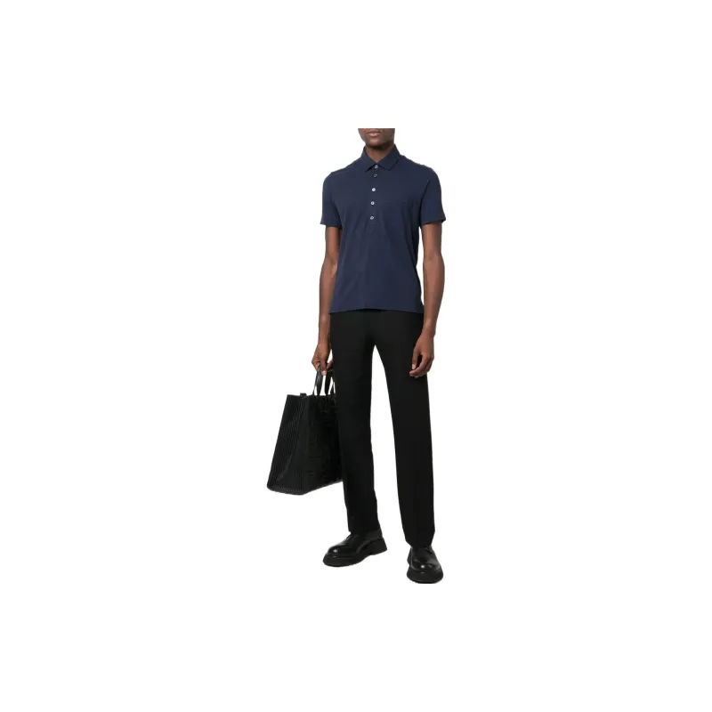 TOM FORD Polo Shirts Men Navy Blue-1