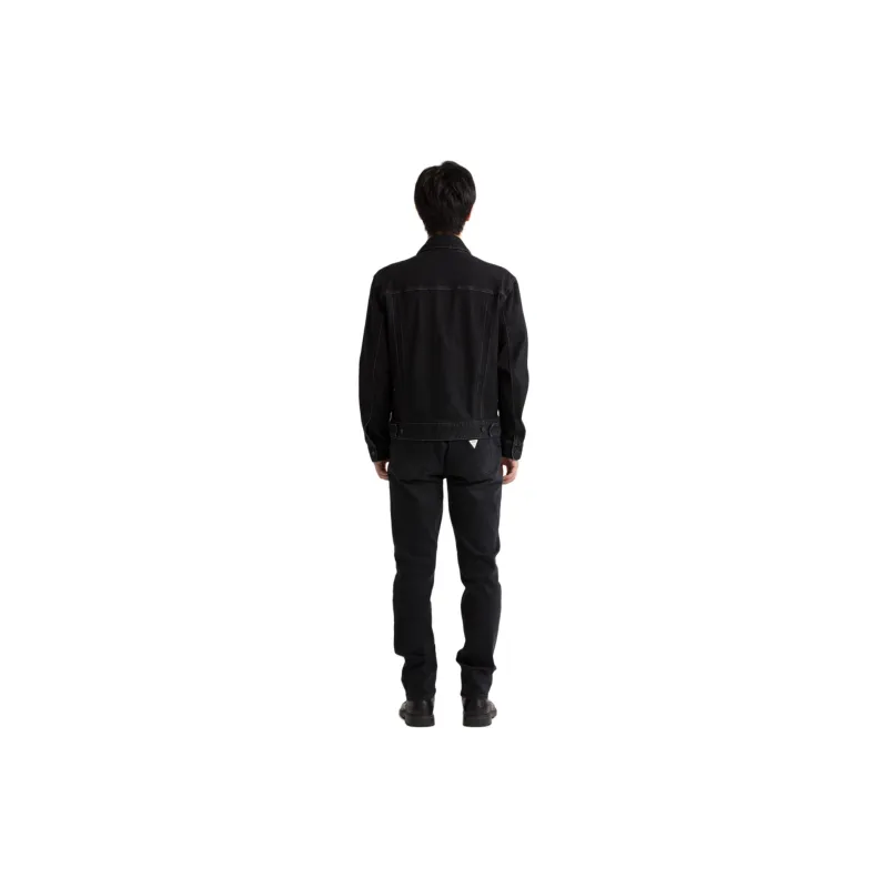 GUESS Denim Jackets Men BLK-Black-1