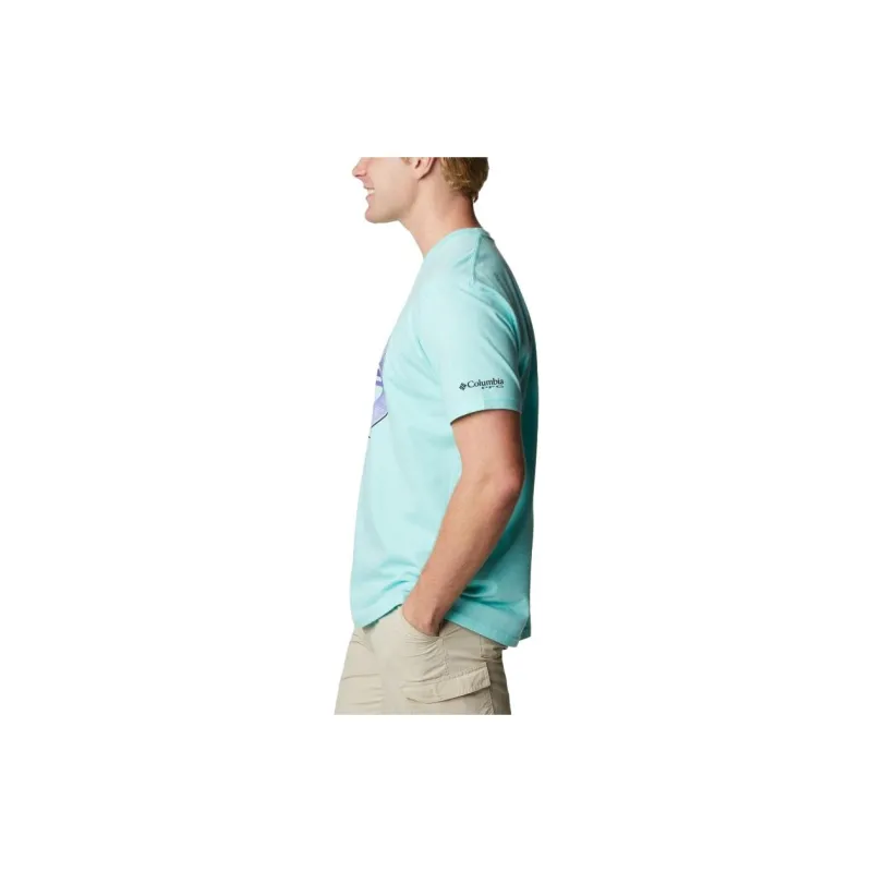 Columbia T-Shirts Men Teal-3