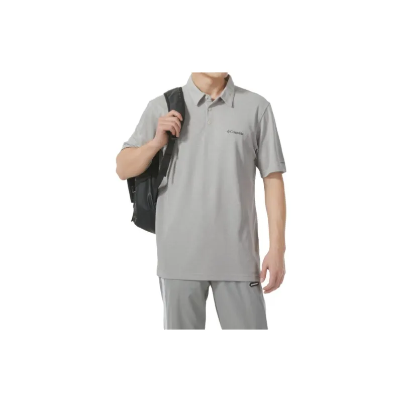 Columbia Polo Shirts Men Gray-2