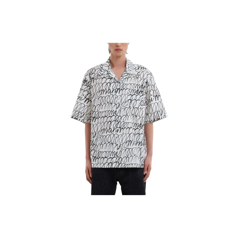 MARNI Boxy Fit Tropical Bowling Shirt-1