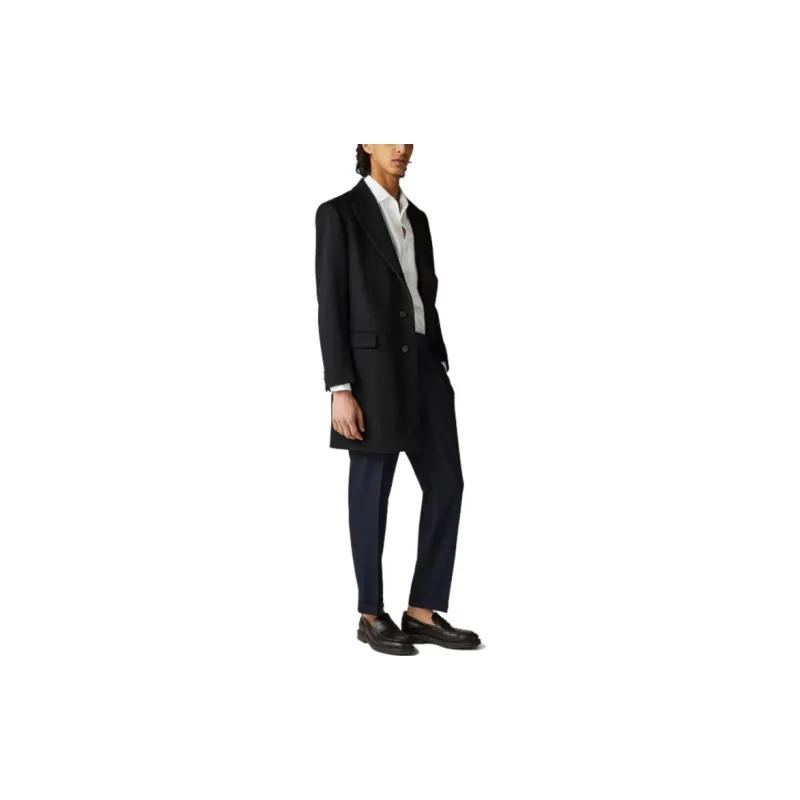 Loro Piana Coats Men Black-4