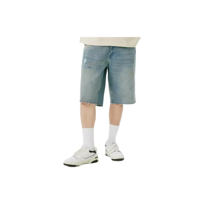 Levis Denim Shorts Men Gray-4