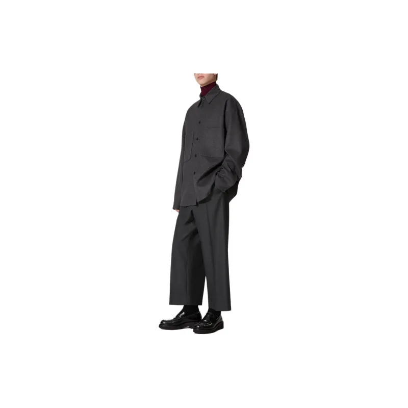 Valentino Pleat Detailed Tapered Trousers-2
